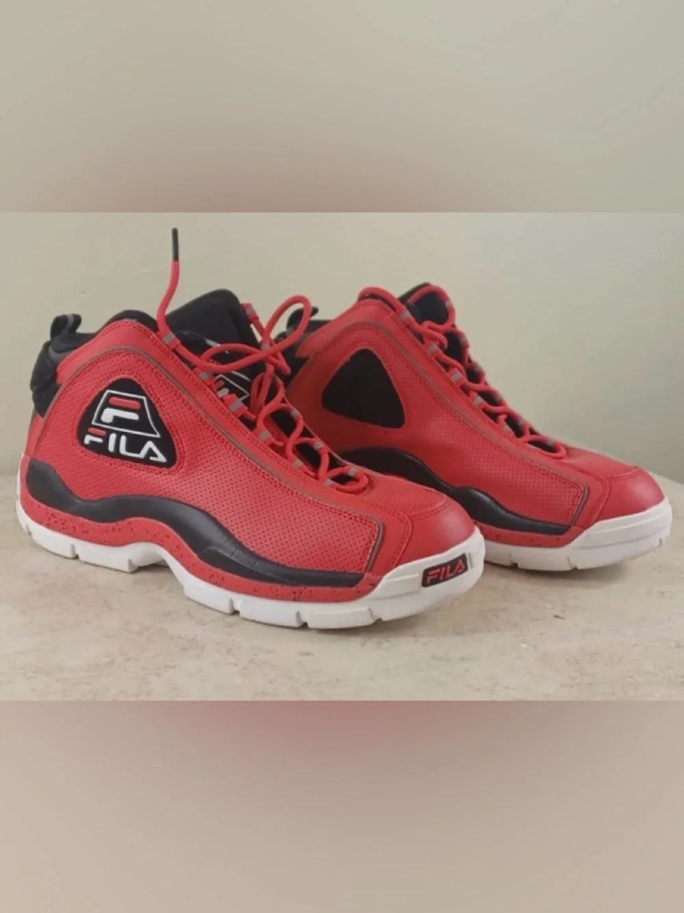 Fila Grant Hill 2 PDR Basketball Shoes Red Black White Men's - Picture 5 of 12